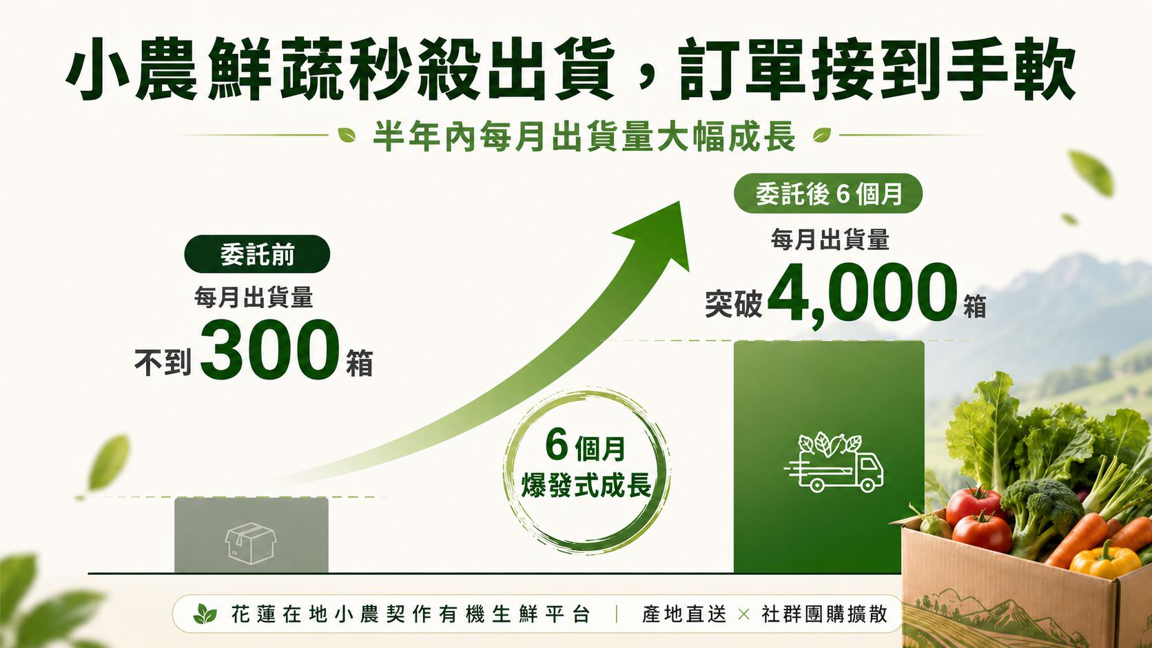 小农鲜蔬秒杀出货，订单接到手软的网络广告投放绩效
